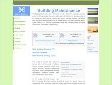 Tablet Screenshot of buildingmaintenance.co.in